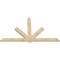 Ekena Millwork Kennewick Rough Sawn Timber Gable Bracket, Douglas Fir, 96"W x 56"H x 2"D x 6"F, 14/12 Pitch GBW096X56X0206KEN00RDF - alternate 4
